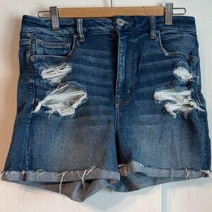 American Eagle Outfitters Ripped Blue Jean Shorts